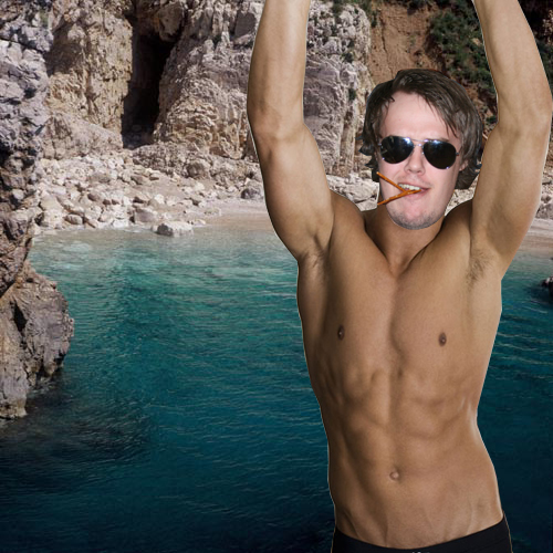 hjalti on the beach
